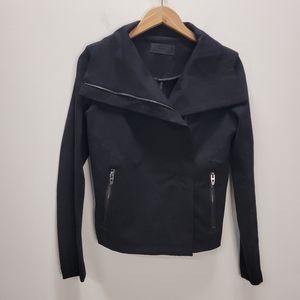 Blank NYC Moto Jacket Caviar Asymmetrical Zipper Black Size Small